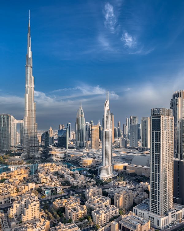 Downtown Dubai with the Burj Khalifa