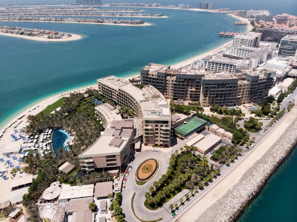 Aerial view of Palm Jumeirah